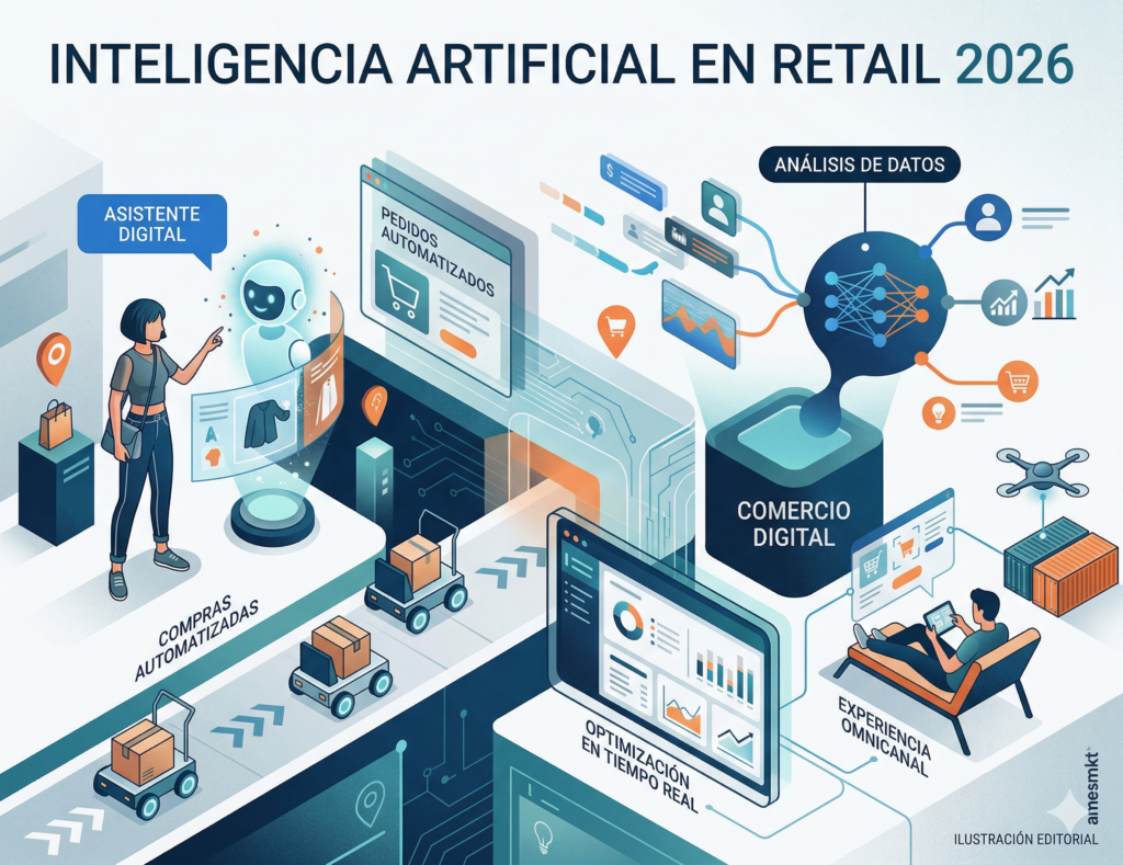 Inteligencia artificial en retail y marketing digital 2026